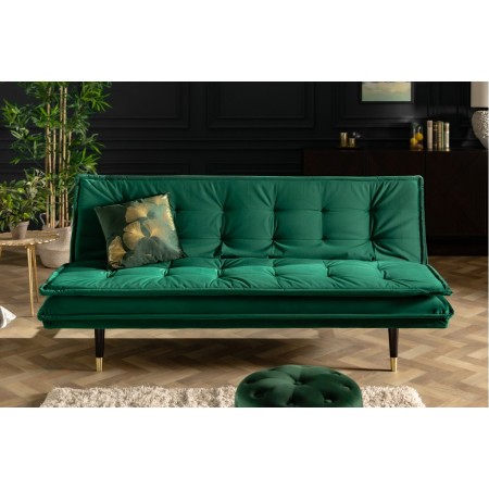 Elegantes 3er Sofa MAGNIFIQUE 184cm smaragdgrÃ¼n Samt...