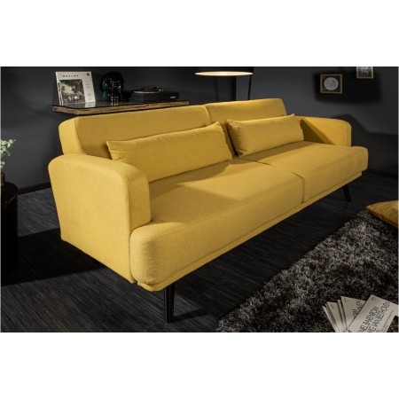 Elegantes 3-Sitzer Sofa STUDIO 210cm senfgelb inkl....