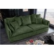  GroÃes 3er Sofa HEAVEN 210cm dunkelgrÃ¼n Samt waschbarer Bezug Hussensofa Couch 