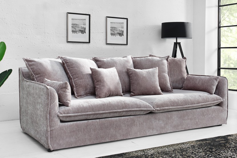 tabak Rondlopen Land van staatsburgerschap Großes 3er Sofa HEAVEN 210cm taupe Samt abnehmbarer Bezug Hussensofa tabak Rondlopen Land van staatsburgerschap Großes 3er Sofa HEAVEN 210cm taupe Samt abnehmbarer Bezug Hussensofa