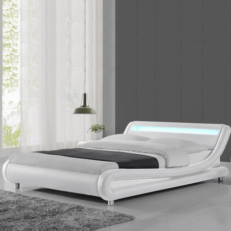 Cama de diseño Julio led -  Blanco