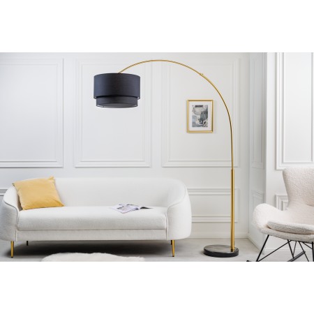 Ausziehbare Stehlampe LOUNGE DEAL 210cm schwarz gold...