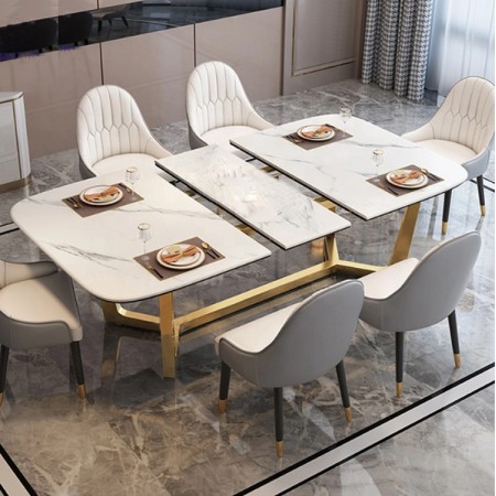 Table à manger extensible 150-180cm céramique marbre...
