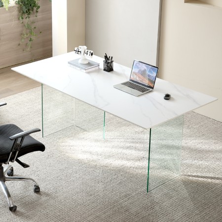Table-de-Bureau-DUBLIN-Ceramique-Marbre-Blanc-Design