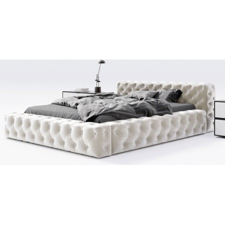 copy of Nova Truhenbett -  Beige Samt