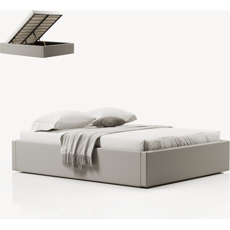 Caja de almacenamiento de la habitación cama -  Gris