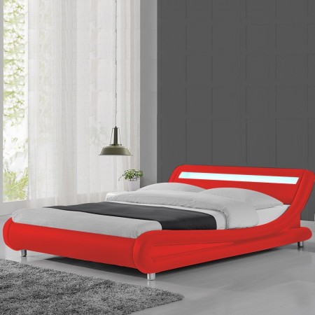 Julio led design bed -  Rot