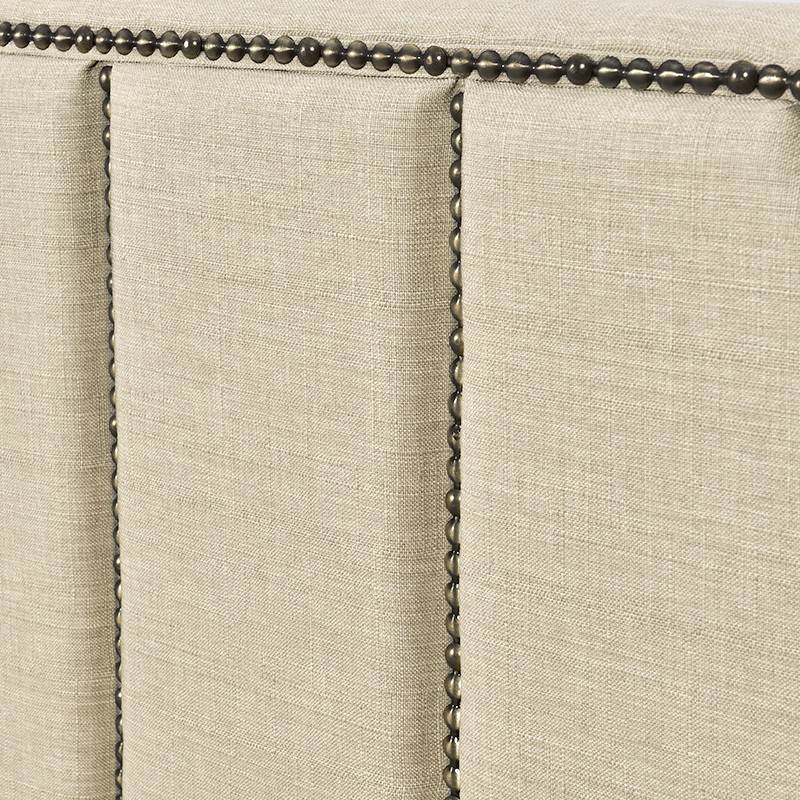 lit double tissu Tete lit  Sommier MANCHESTER