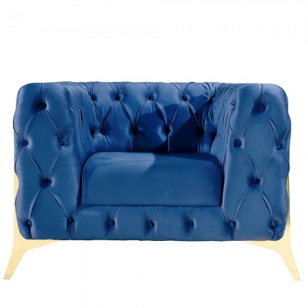 FAUTEUIL CAPITONNÉ PIED COULEUR OU CHESTERFIELD -...