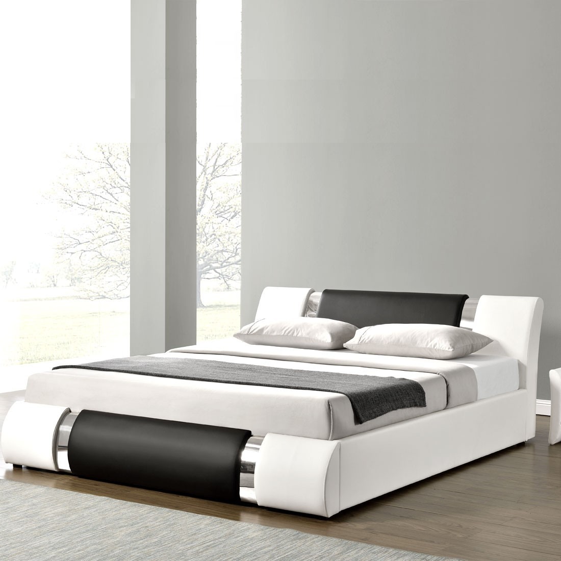 Cama de diseño Atlantic con almacenamiento integrado - MEUBLERDESIGN