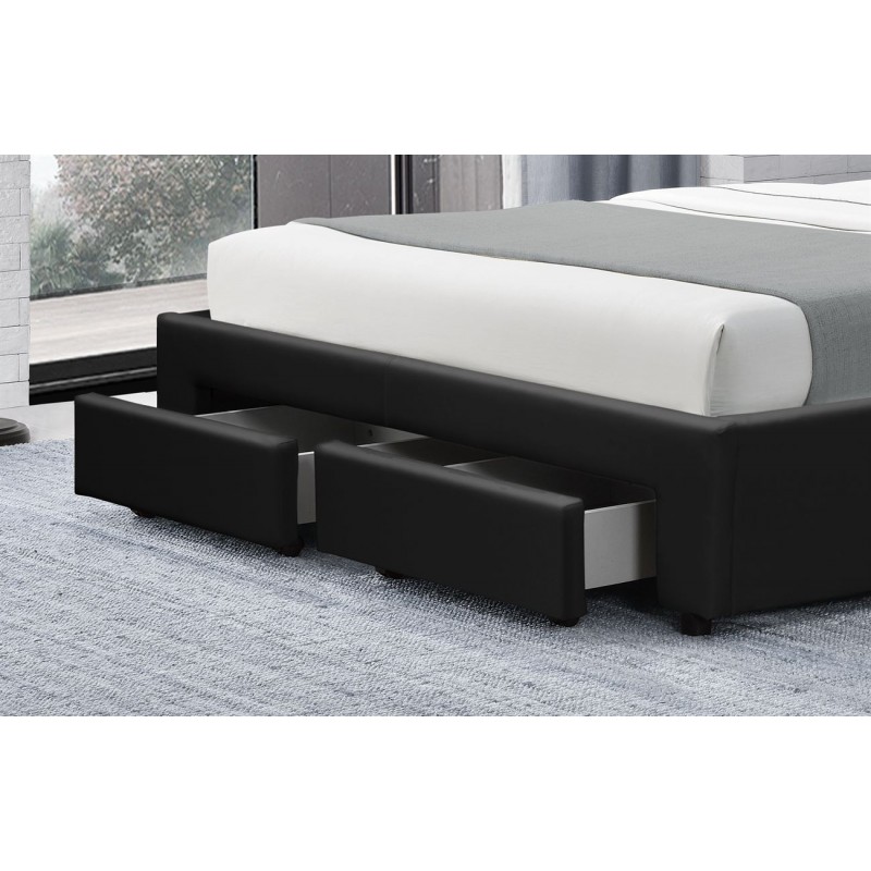 Lit design avec rangement tiroirs HYDE