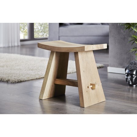 Tabouret en bois massif ZEN 40cm