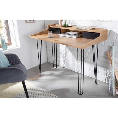 Escritorio Industrial STUDIO 110cm Roble Look Laptop Desk...