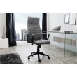  Höhenverstellbarer Bürostuhl LAZIO vintage grau Chefsessel mit Armlehnen 