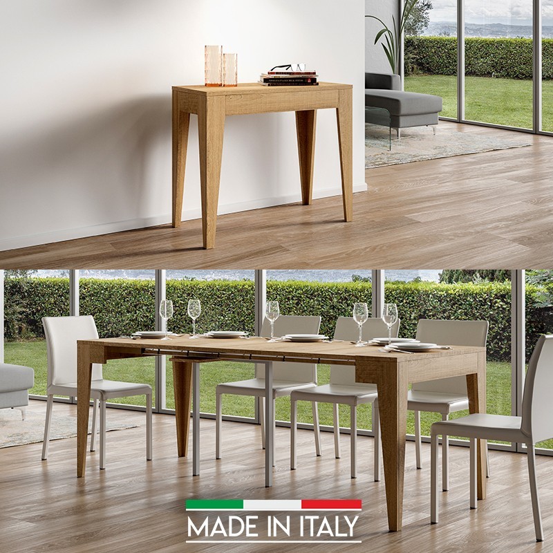 Table console extensible 1 à 15 places MADE IN ITALY