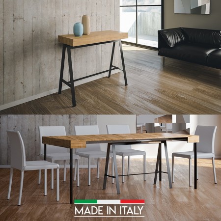 Tavolo console estensibile Banco -  Rovere naturale