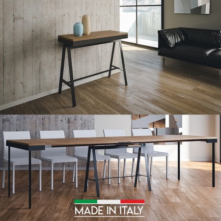 Table console extensible - 1 à 15 places - MADE IN ITALY -