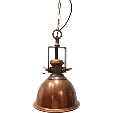  Design HÃ¤ngelampe INDUSTRIAL 45cm kupfer geflammt...