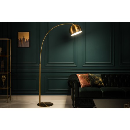 Elégante lampe à arc LOUNGE DEAL 205cm or Lampadaire