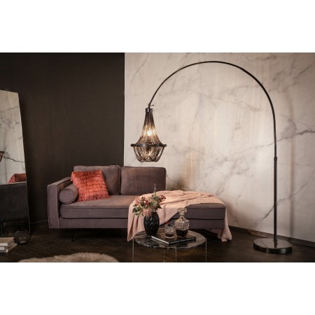  HÃ¶henverstellbare Bogenlampe ROYAL 204cm schwarz mit...