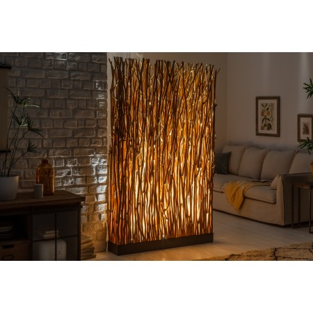 Handgefertigte Stehlampe NATURAL PARAVENT 180cm...