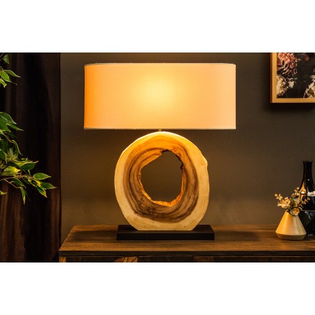 Lampe de table unique ORGANIC ARTWORK 63cm en bois de...
