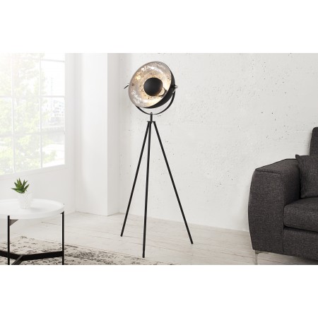  Elegante lampada da terra STUDIO 145cm nero foglia...