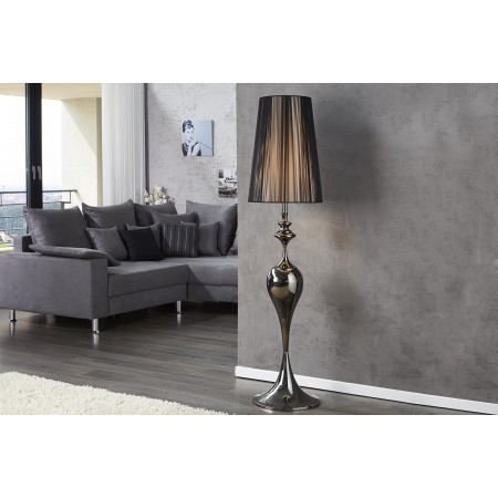 Edle Design Stehlampe LUCIE 160cm schwarz Barock Stil...