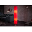 Lámpara de pie de diseño moderno PARIS 120cm Lámpara de pie con pantalla plisada roja