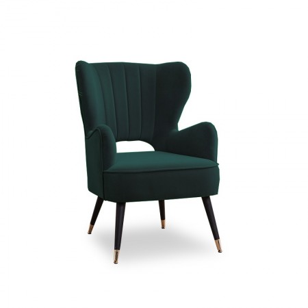 Design-Sessel mit Beinen in Messingoptik Trendy -  Grün