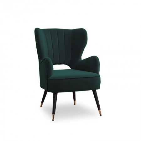 Poltrona di design con gambe effetto ottone Trendy -  Verde