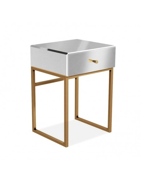 Espejo mesita de noche pie de oro MIRABEL