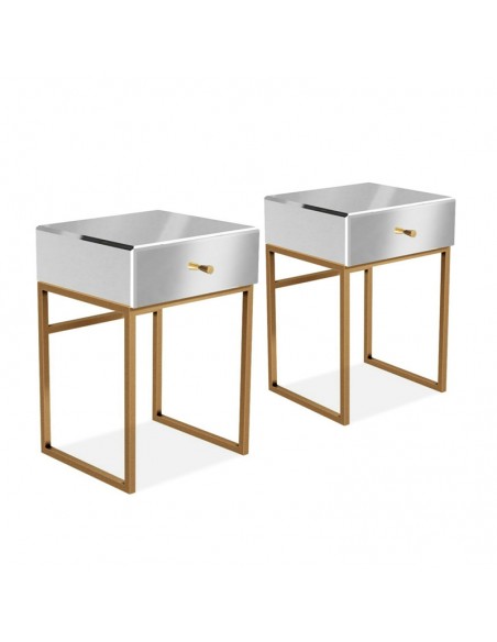 Spiegel Nachttisch Goldfuß MIRABEL