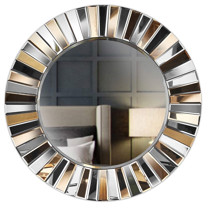 Konsole und 3D-Glasdesign-Spiegelset