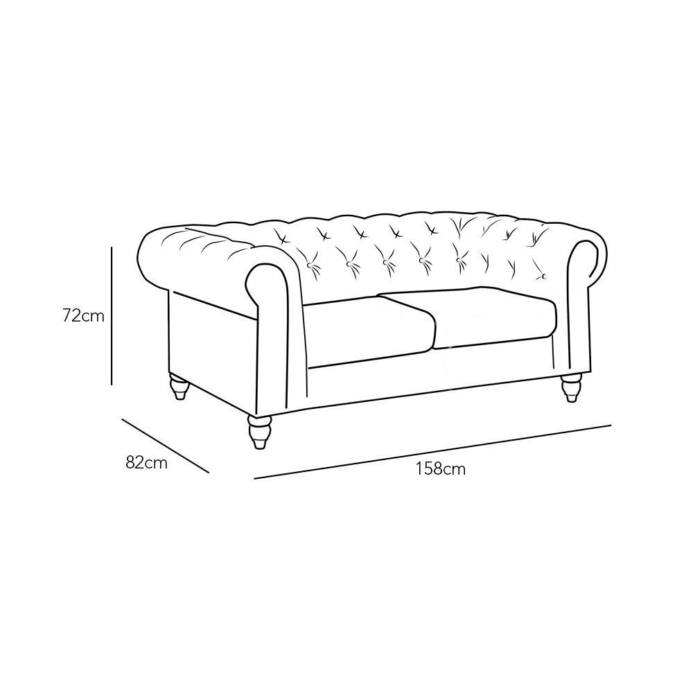 Chesterfield 3SitzerPolstersofa