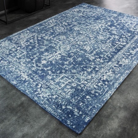Orientalischer Baumwoll-Teppich HERITAGE 230x160cm blau...