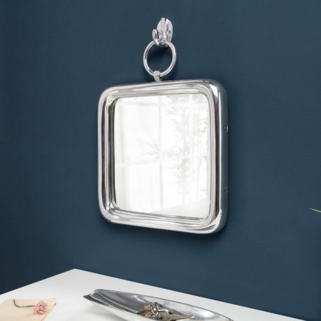  Miroir mural élégant PORTRAIT 43cm argent incl. suspension 