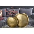 Elegantes Vasen 2er Set ORIENTAL 44cm gold im Grid Hammerschlag Design 
