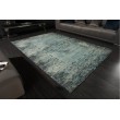 Vintage Baumwoll-Teppich OLD MARRAKESCH 240x160cm antik blau verwaschen Used Look