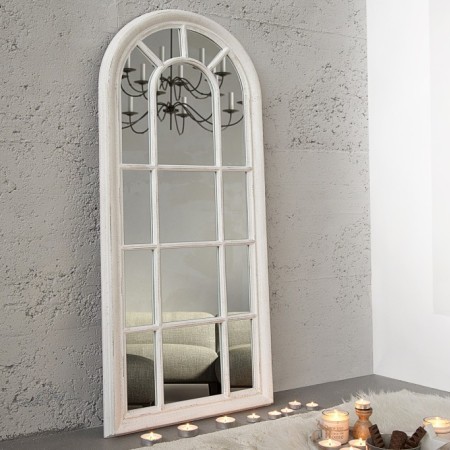  Vintage Wandspiegel CASTILLO 140cm creme im Shabby Chic...