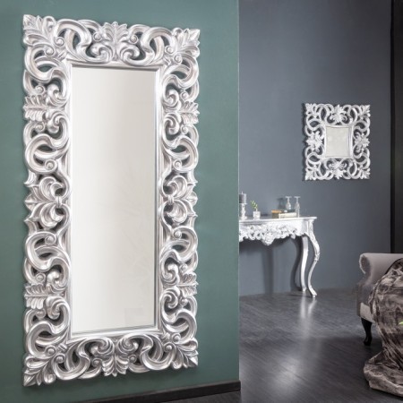  Eleganter Wandspiegel VENICE 180x90cm silber antik...
