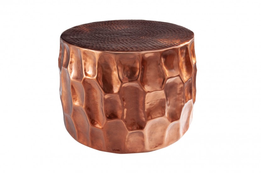 CLP Beistelltisch Beistelltisch Morristown, Runder, Massiver Holztisch Aus Mindi Holz S0rer045